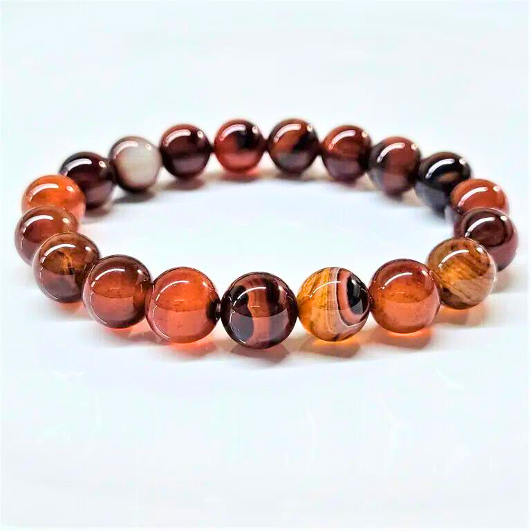 Agate Beaded Bracelets 10mm