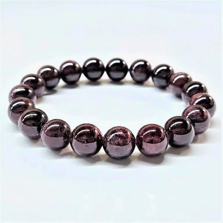 Garnet Beaded Bracelets 10mm