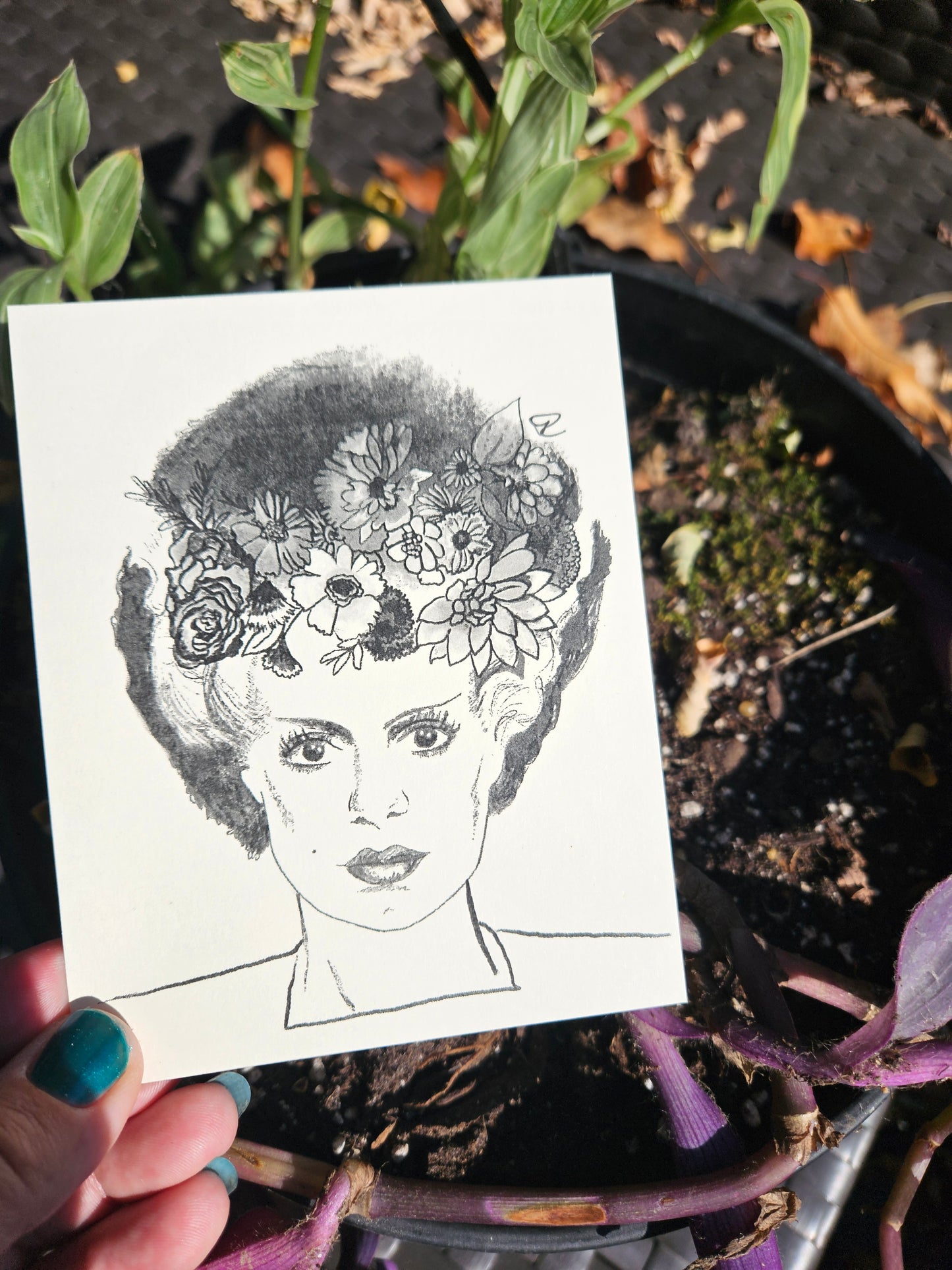 Hallow-gram Gift Card Set- Bride of Frankenstein