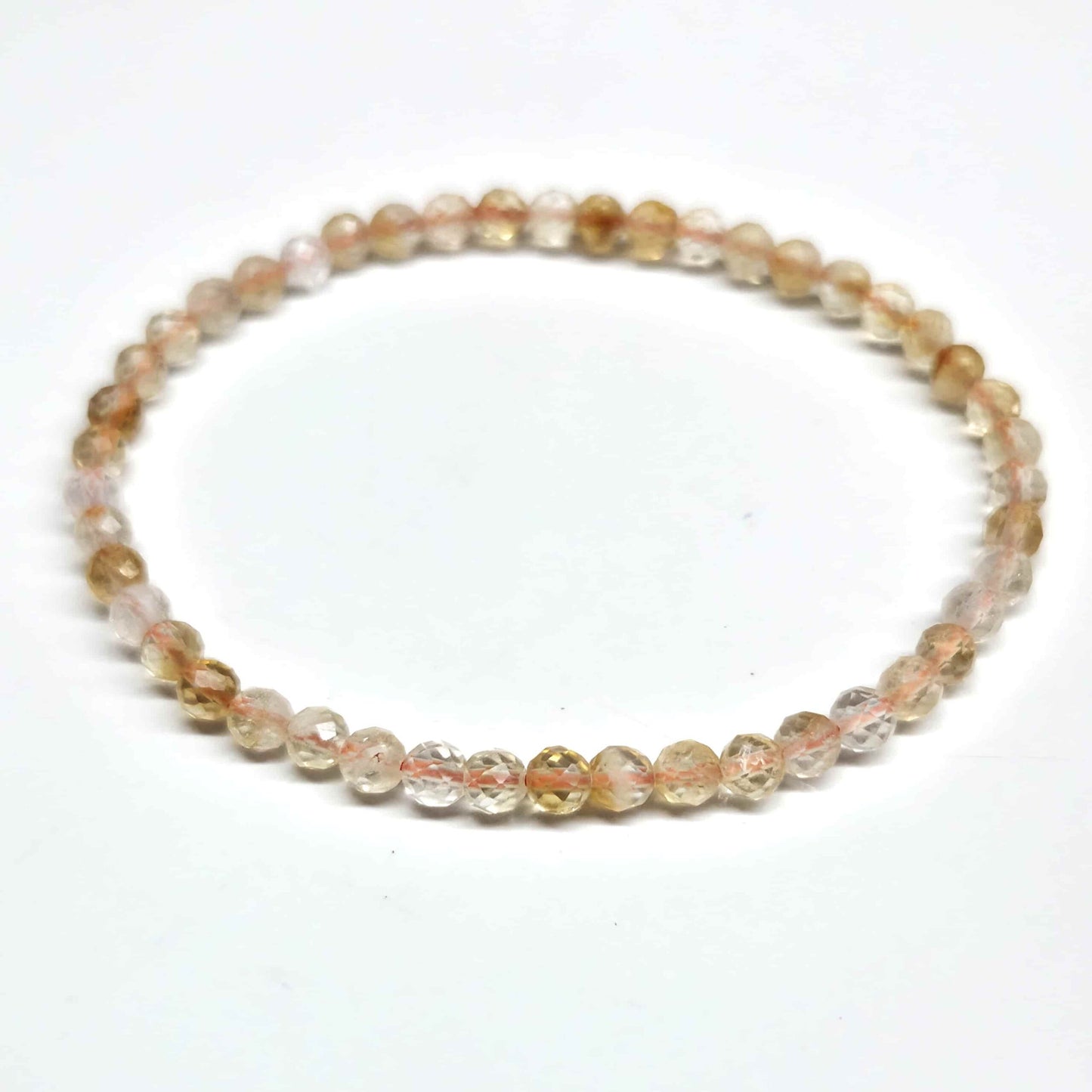 Citrine Faceted Beaded Bracelets 4mm