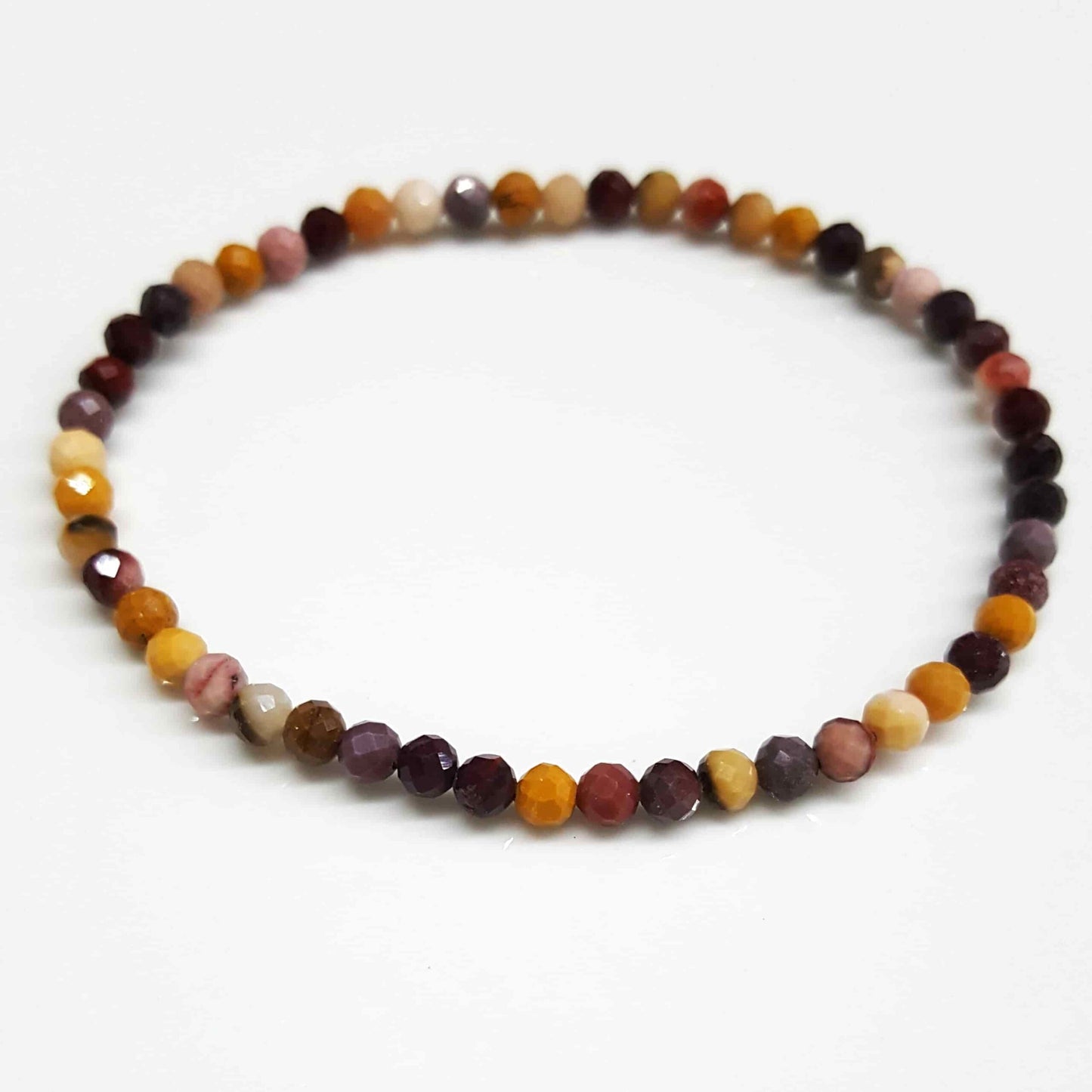 Mookaite Faceted Beaded Bracelets 4mm