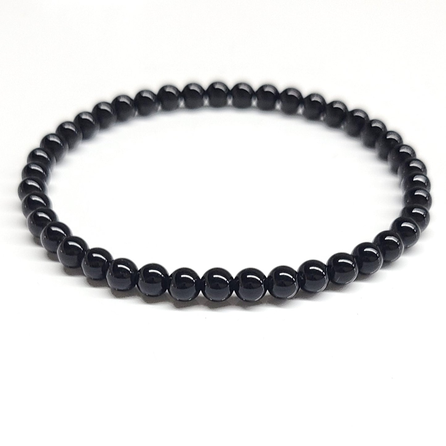 Black Onyx Beaded Bracelets 4mm