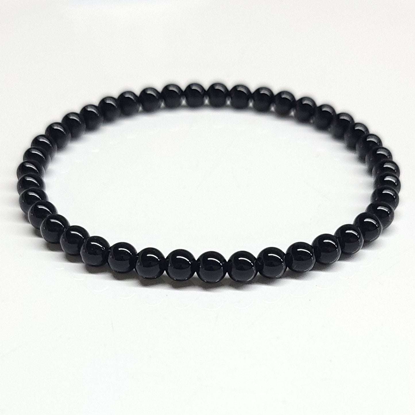 Black Obsidian Beaded Bracelets 4mm
