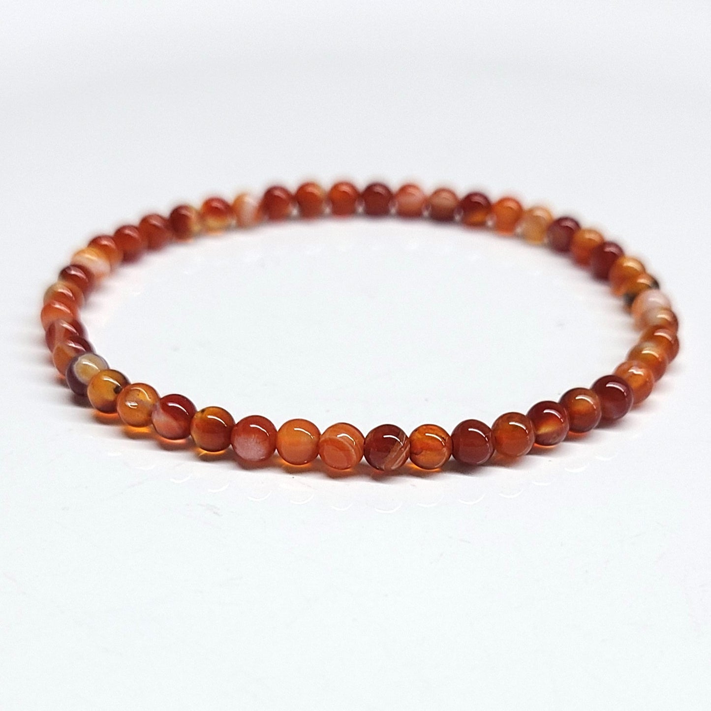 Carnelian Beaded Bracelets 4mm