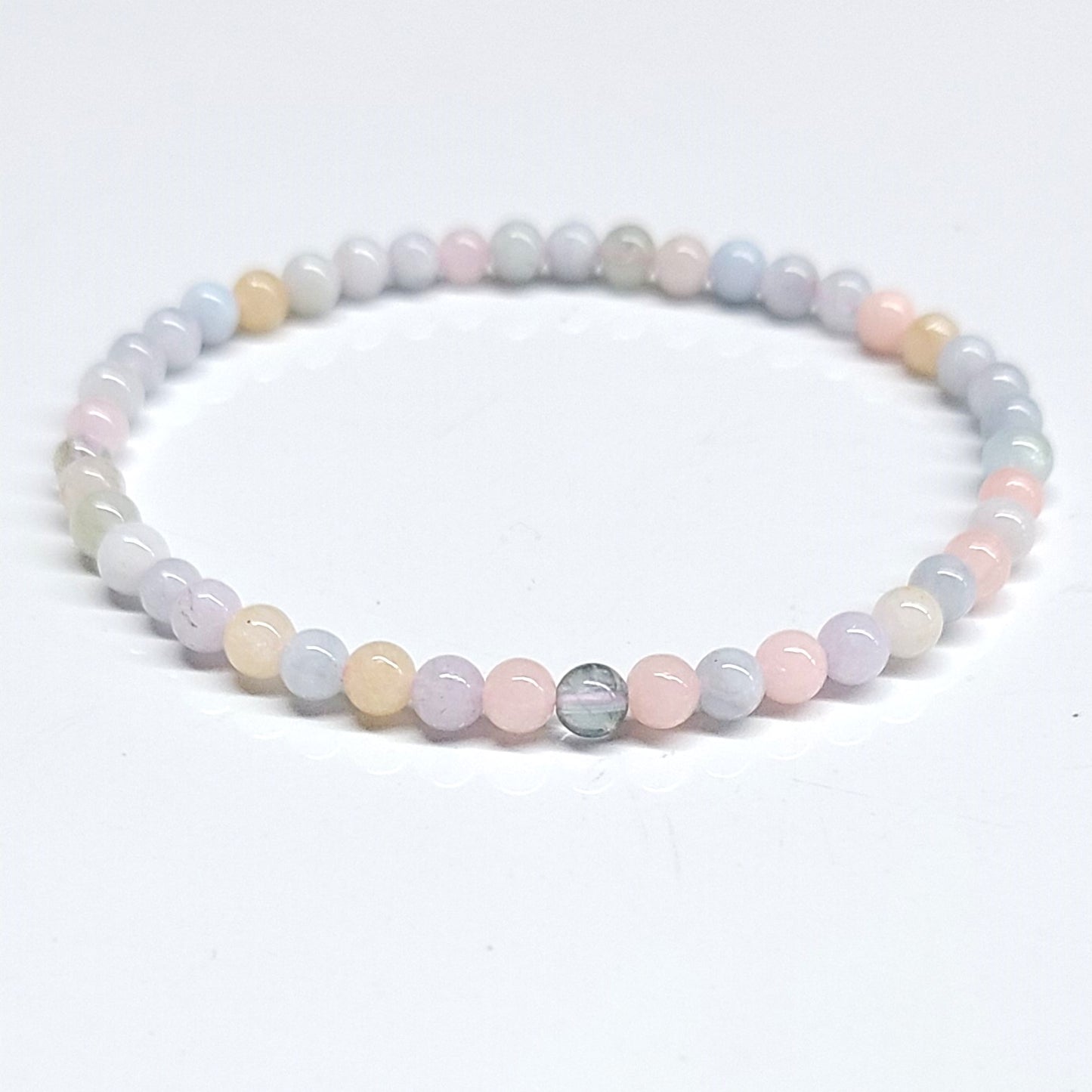 Morganite Beaded Bracelets 4mm