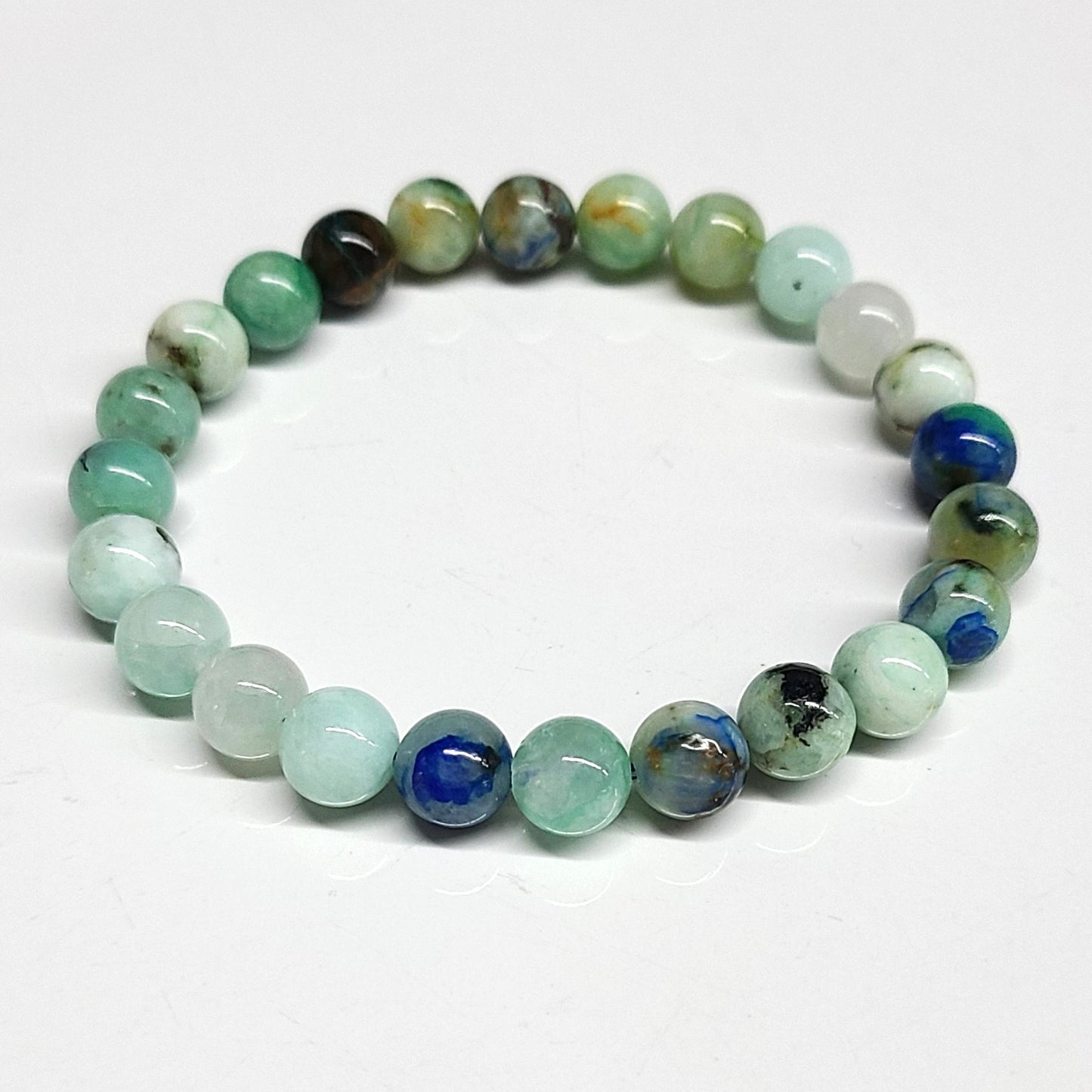 Azurite Beaded Bracelet 8mm