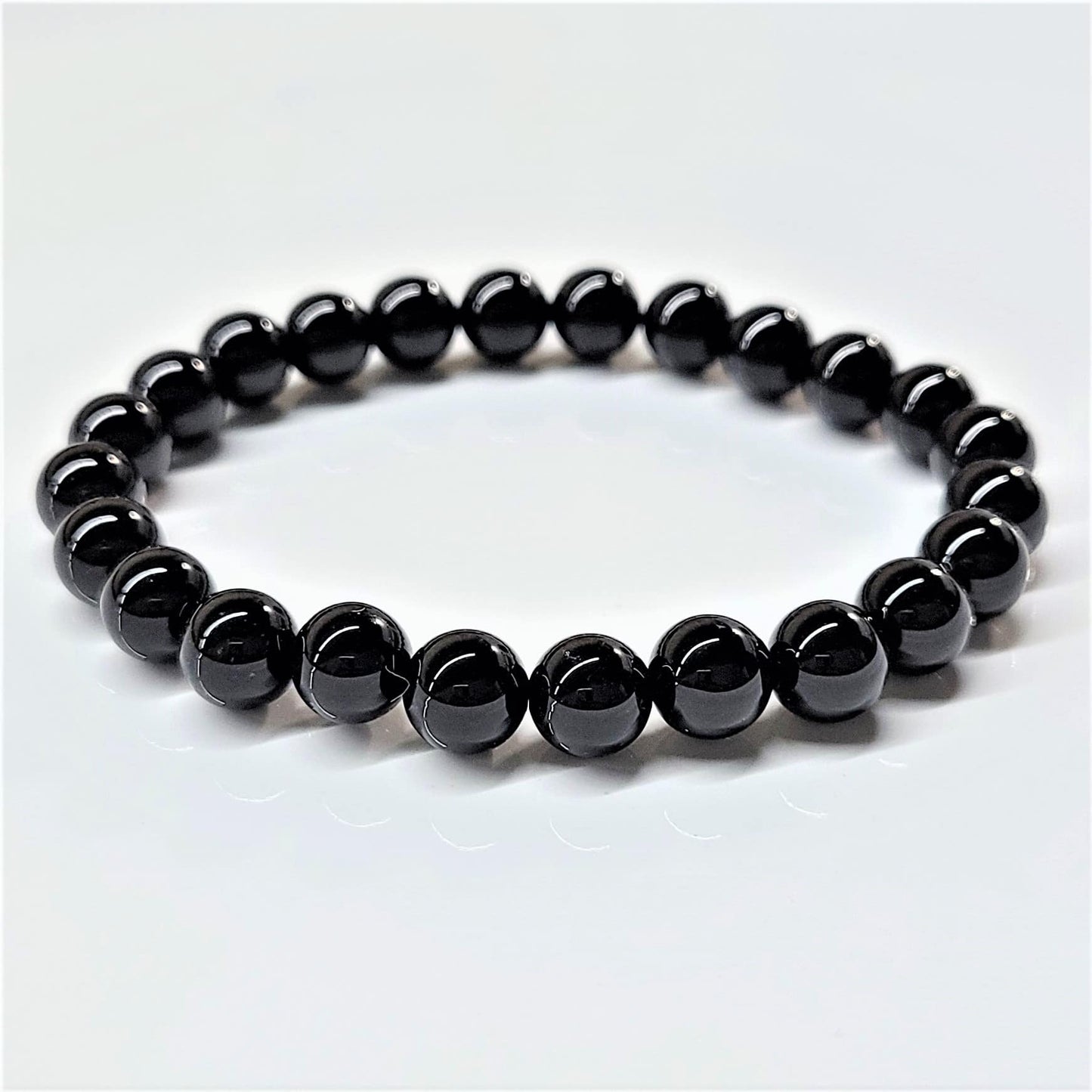 Black Obsidian Beaded Bracelets 8mm