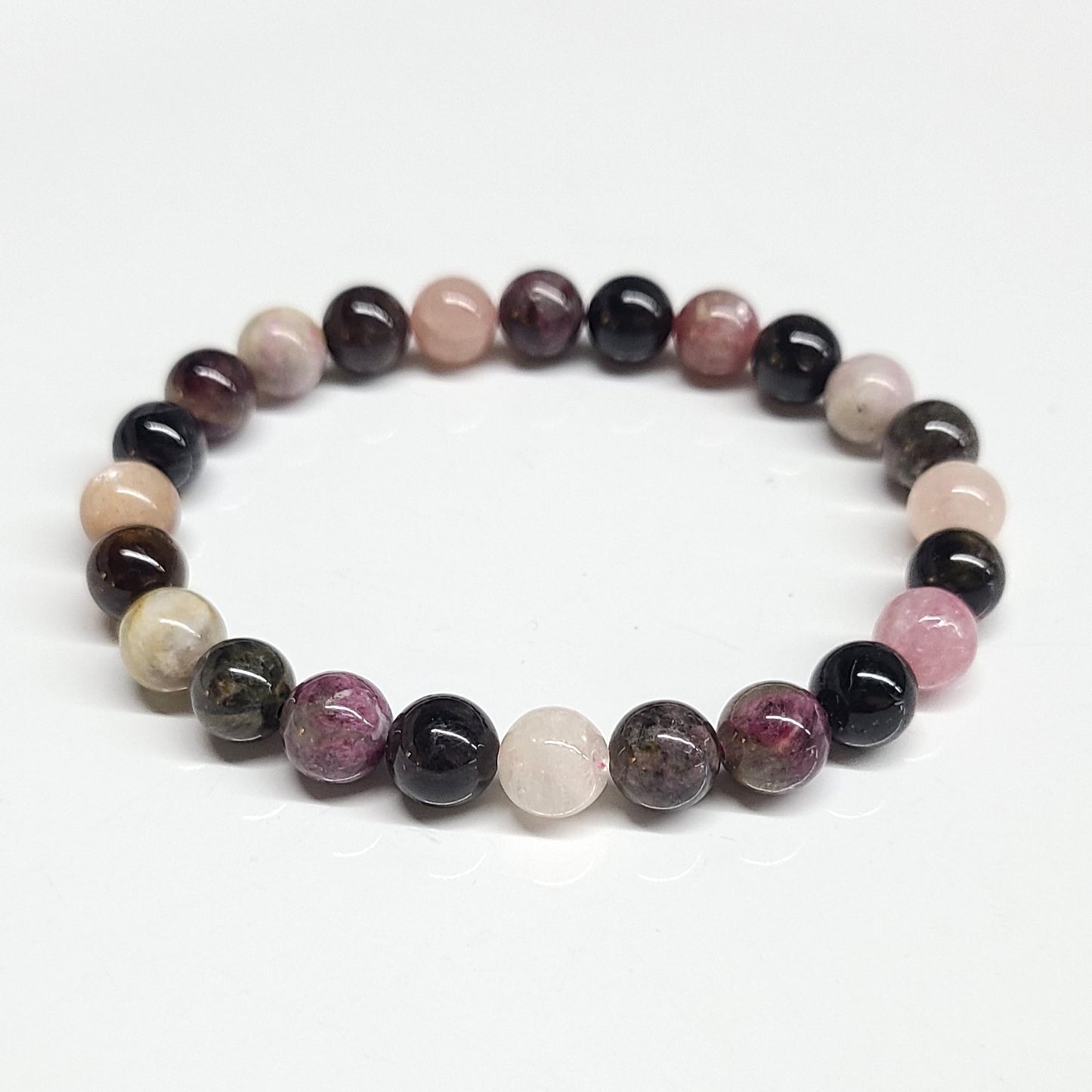 Multi Tourmaline Beaded Bracelets 8mm