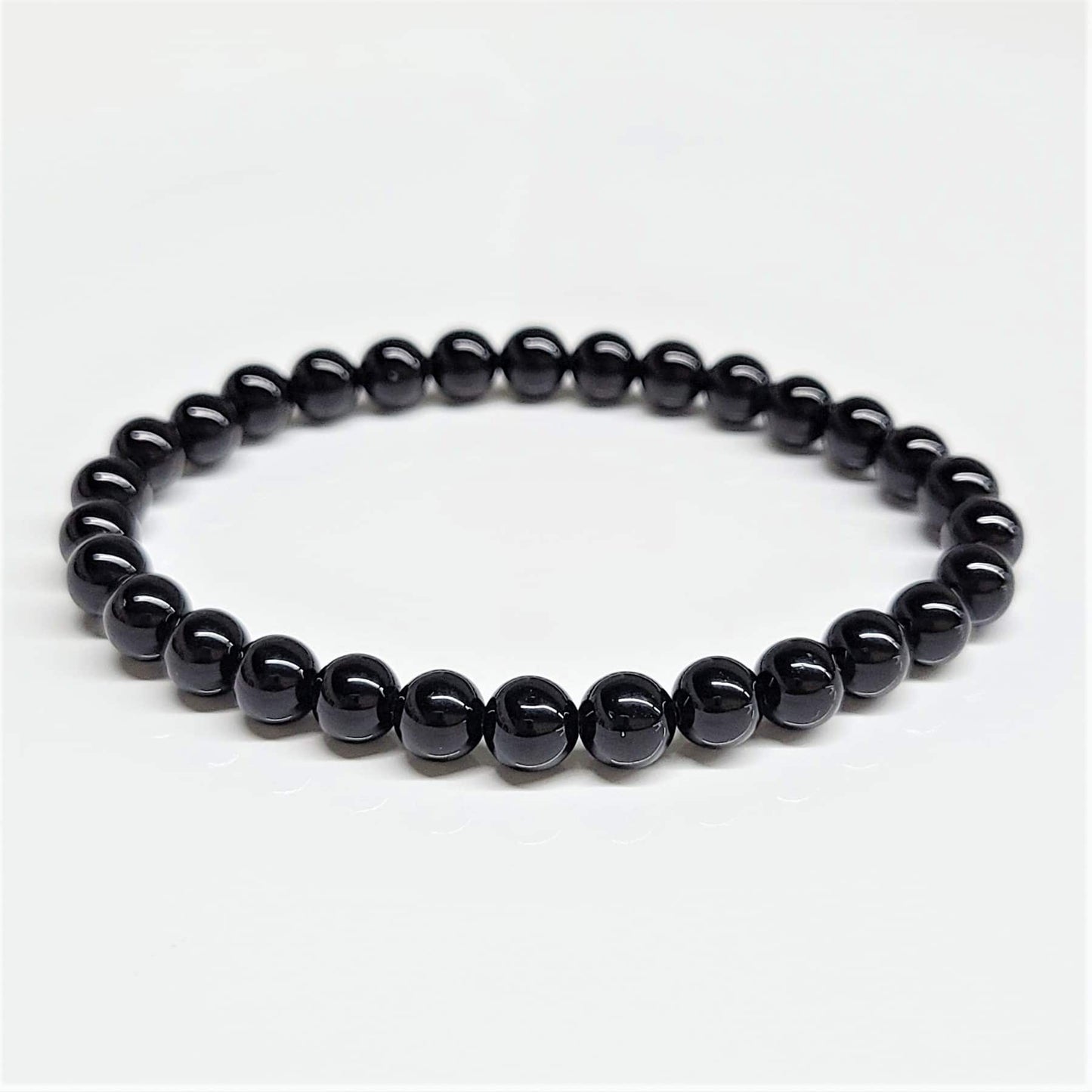 Black Obsidian Beaded Bracelets 6mm