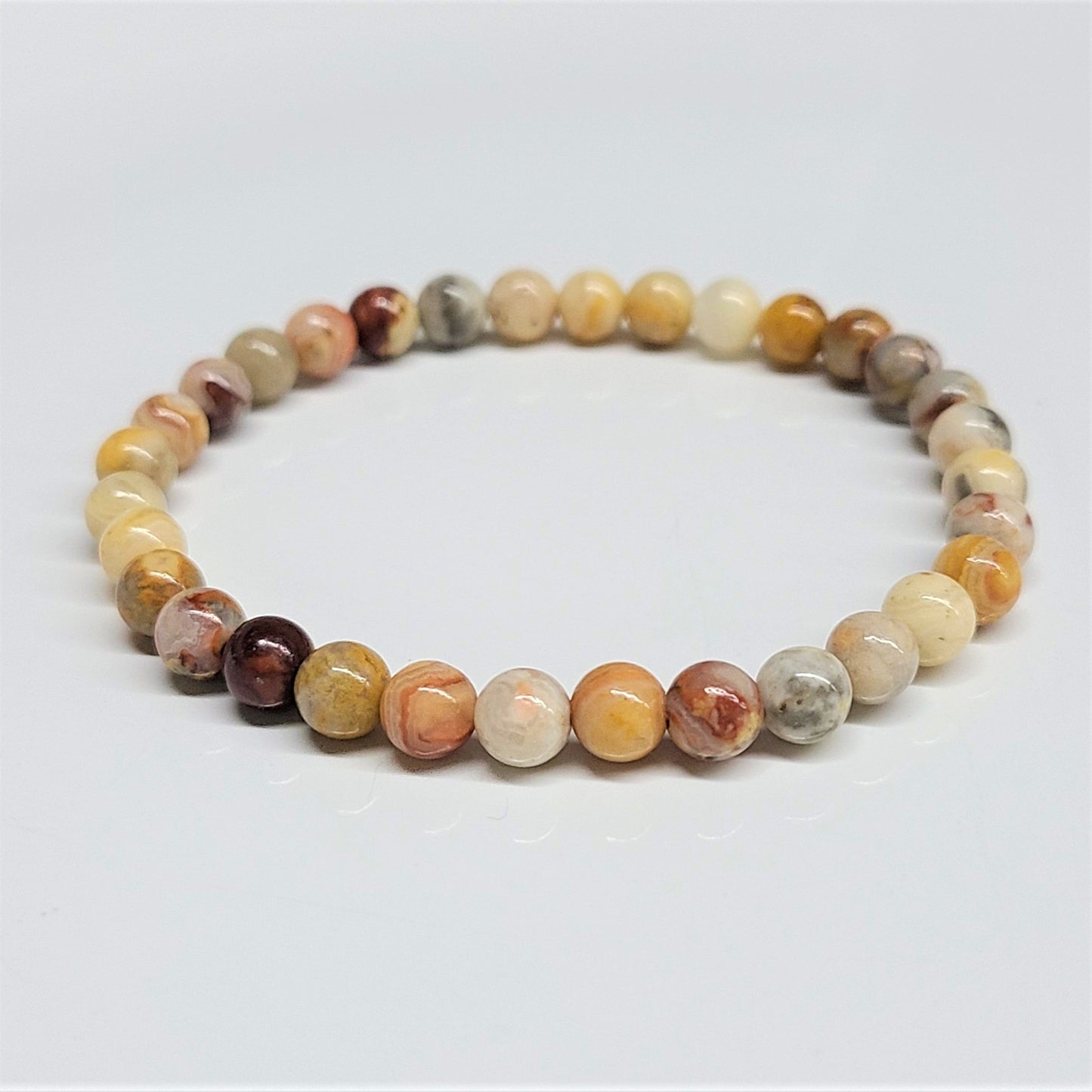 Crazy Lace Agate Beaded Bracelets 6mm