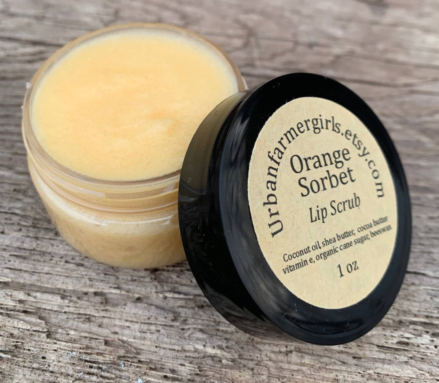 1 Oz Orange Sorbet Natural Lip Scrub