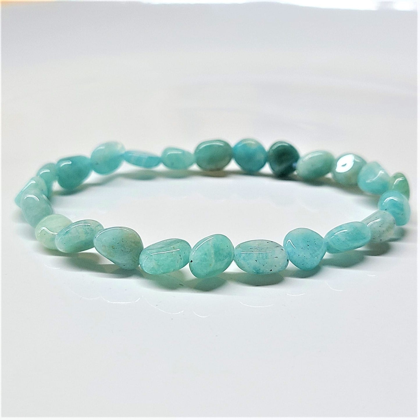 Amazonite Tumbled Beaded Bracelets