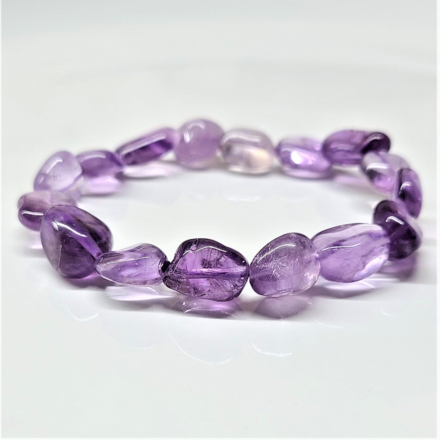 Amethyst Tumbled Beaded Bracelets