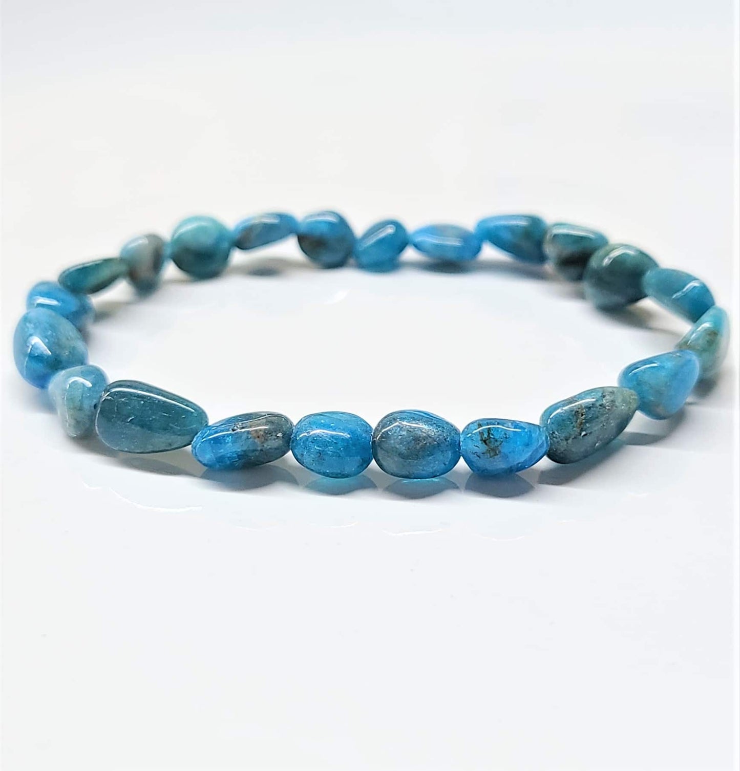 Apatite Tumbled Beaded Bracelets