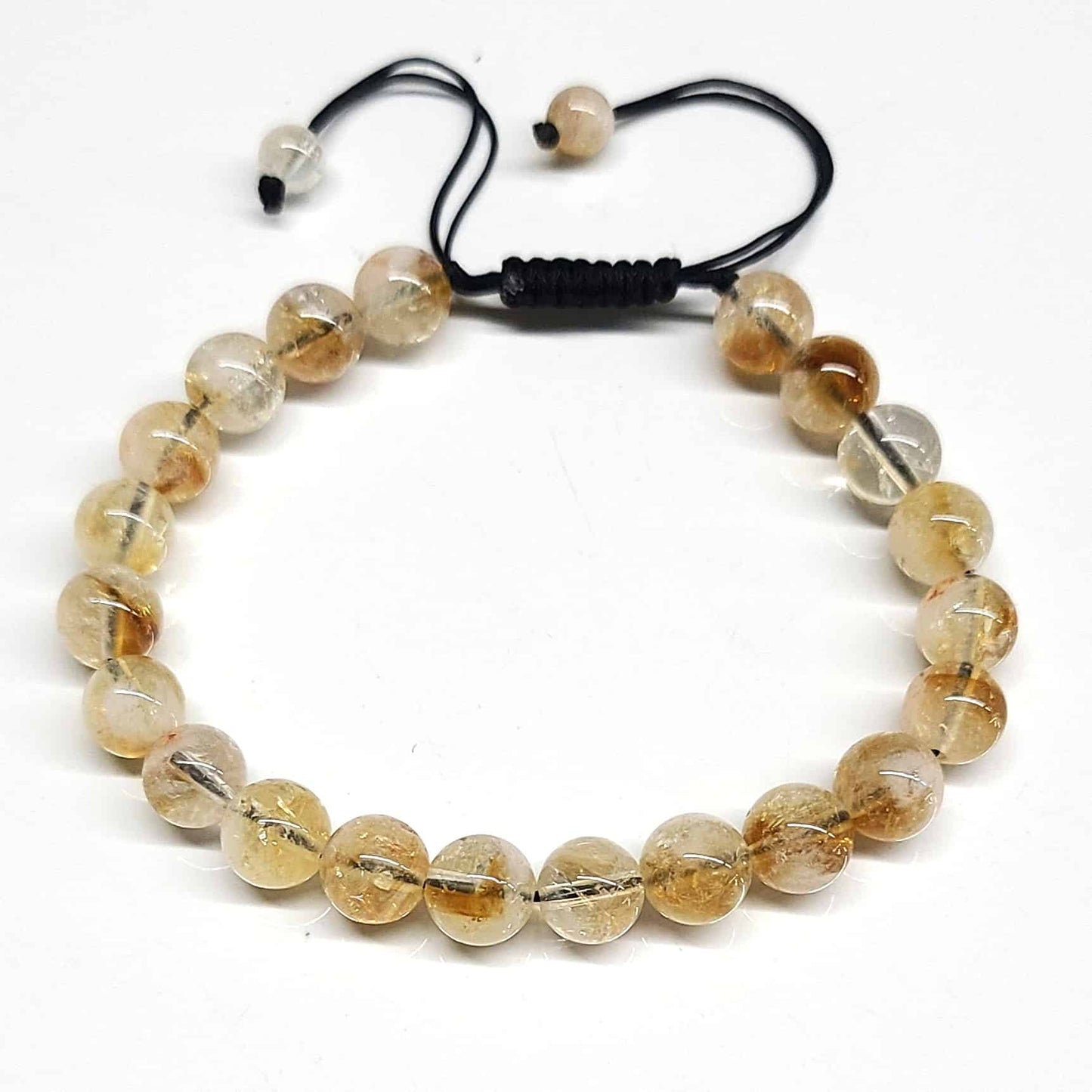 Citrine Adjustable Beaded Bracelets 8mm