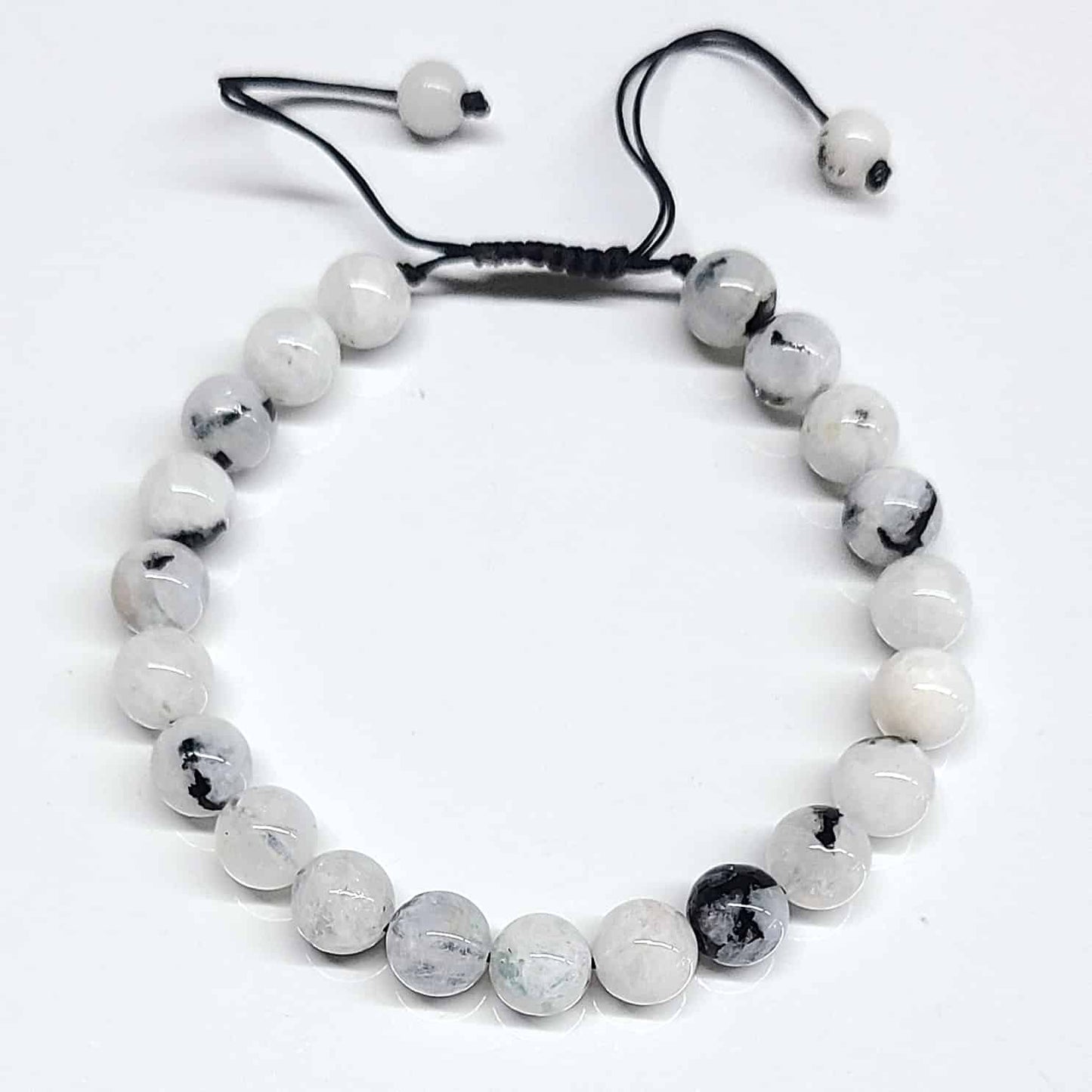 Rainbow Moonstone Adjustable Beaded Bracelets 8mm