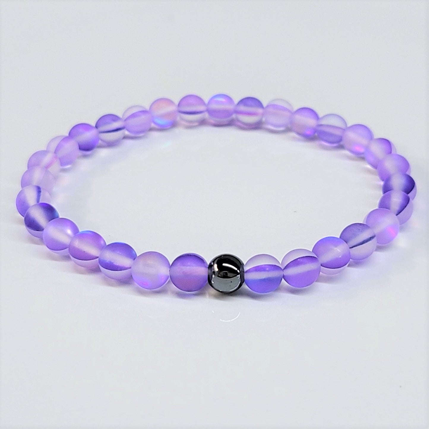 Mermaid Glass Matte Purple 6mm