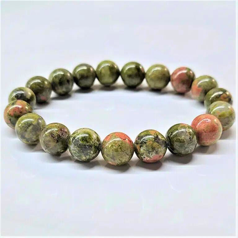 Unakite Beaded Bracelets 10mm