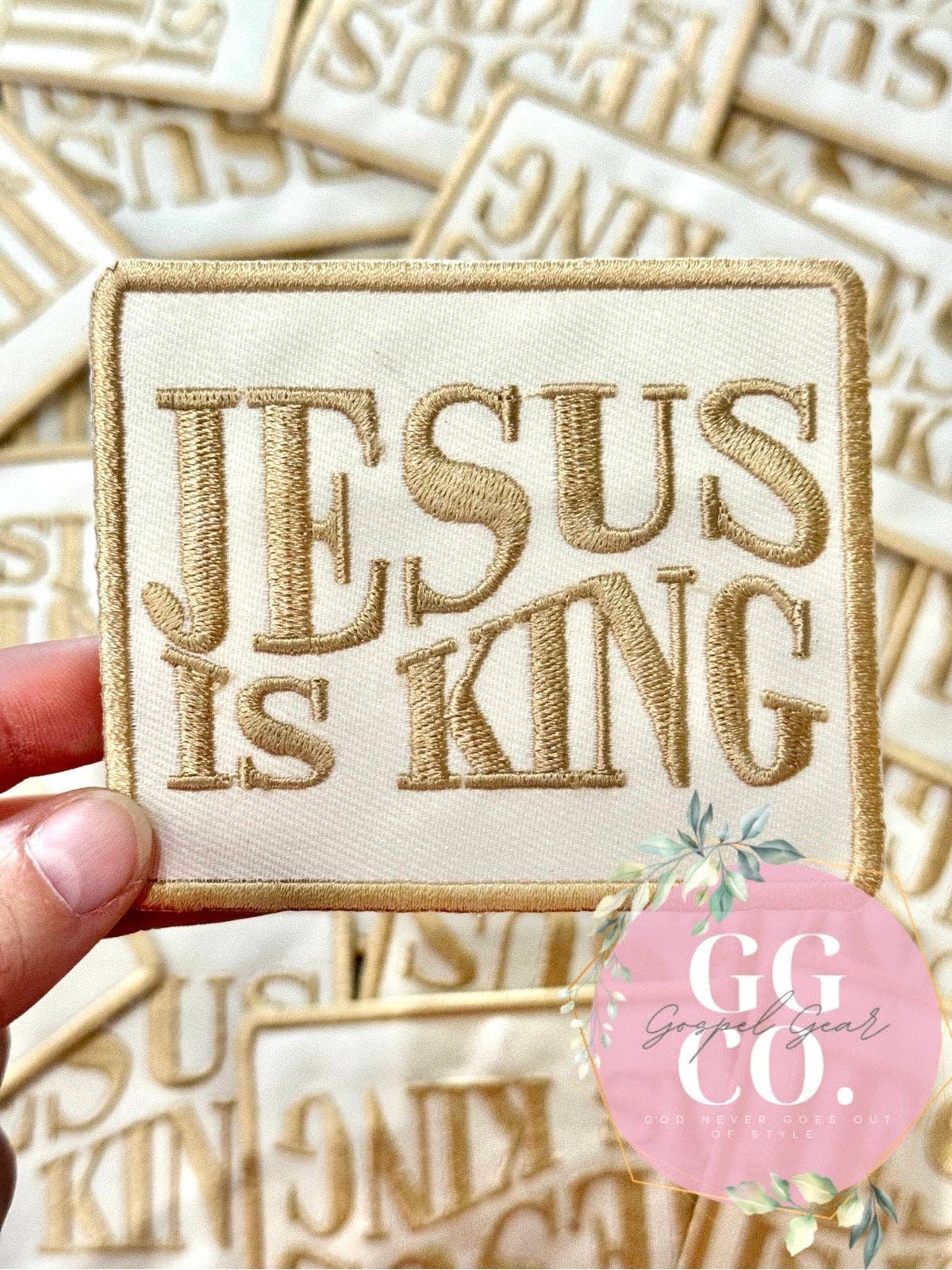 Jesus Is King Embroidered Patch