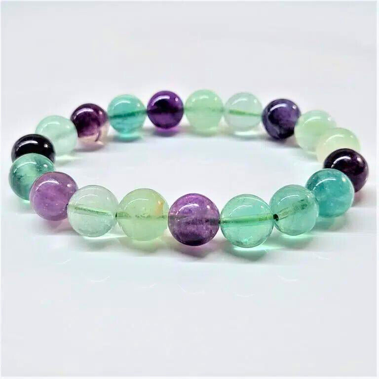 Fluorite Beaded Bracelets 10mm