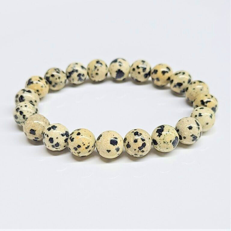Dalmatian Jasper Beaded Bracelets 10mm