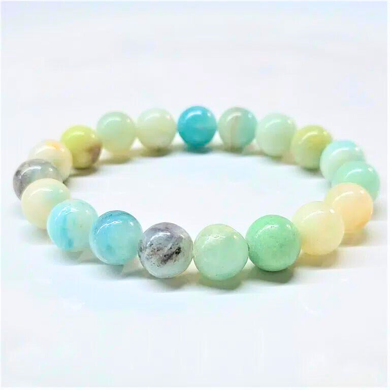 Amazonite Beaded Bracelet 10mm