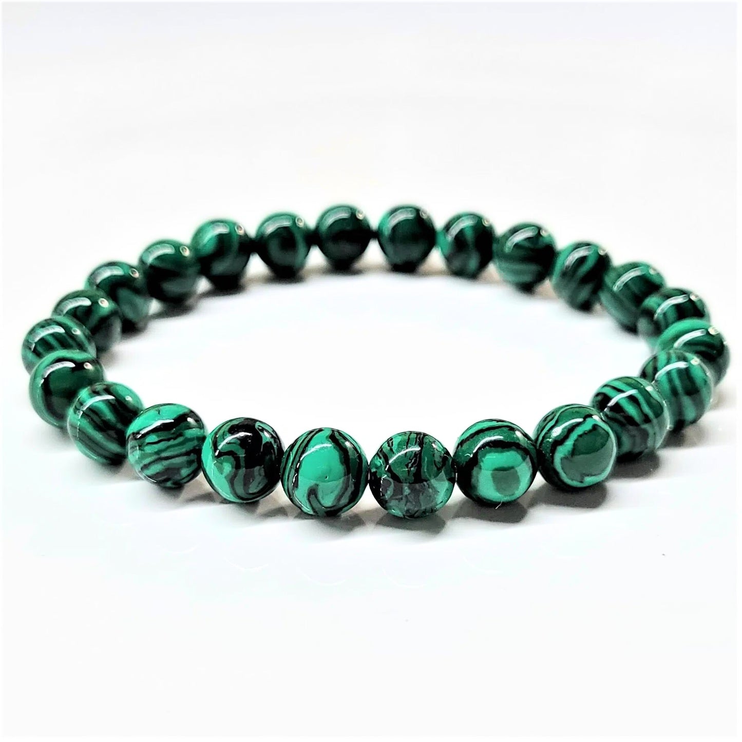 Malachite Beaded Bracelets 8mm