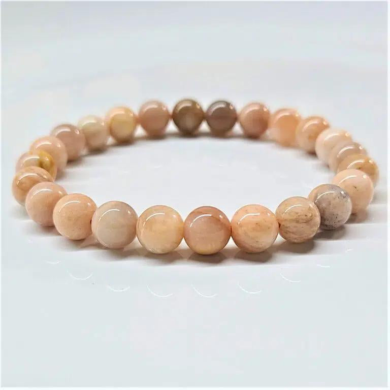 Moonstone Beaded Bracelet 8mm