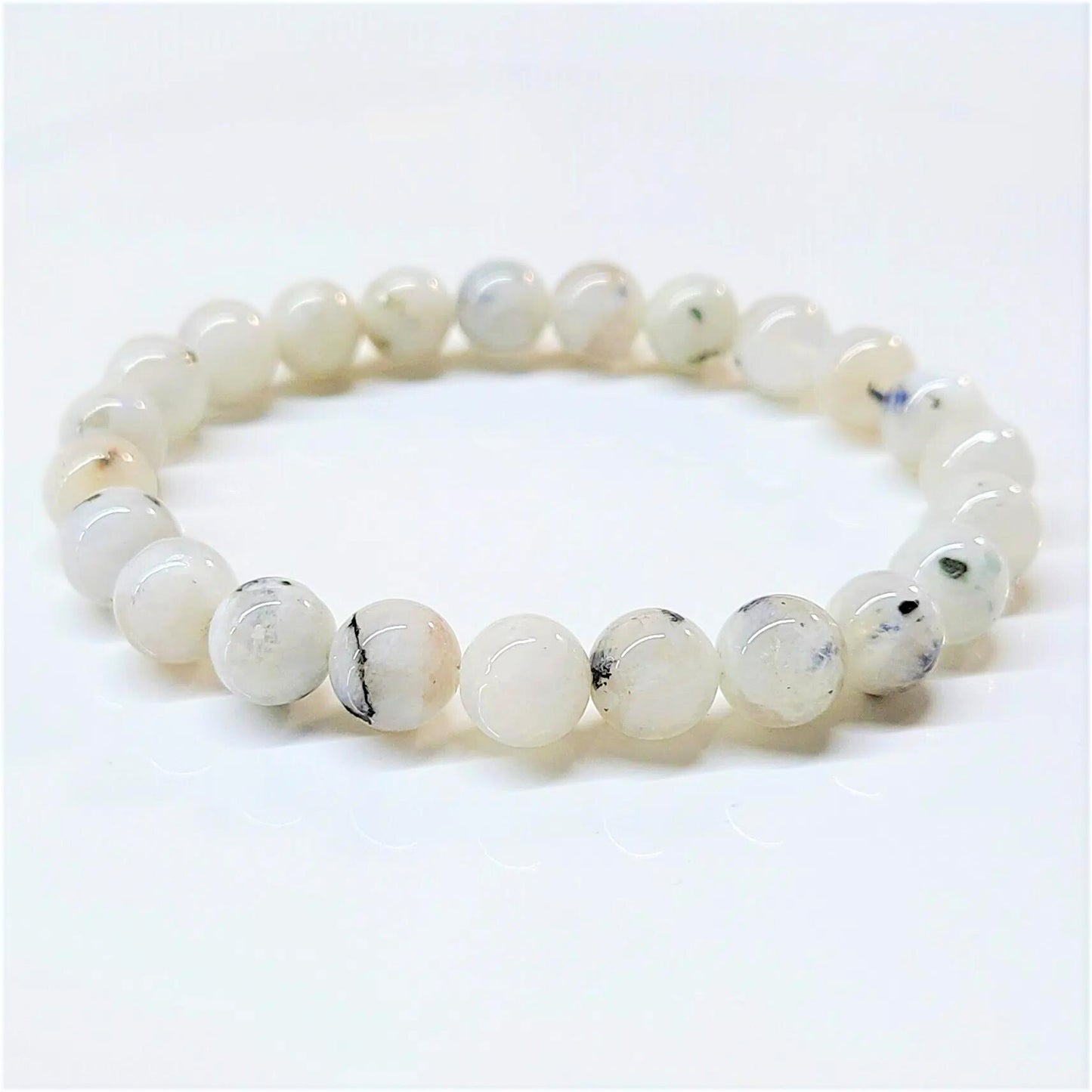 Rainbow Moonstone Beaded Bracelets 8mm