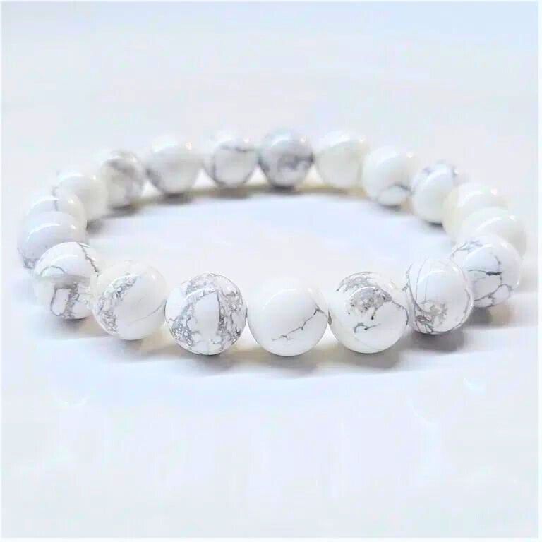 Howlite Beaded Bracelets 10mm