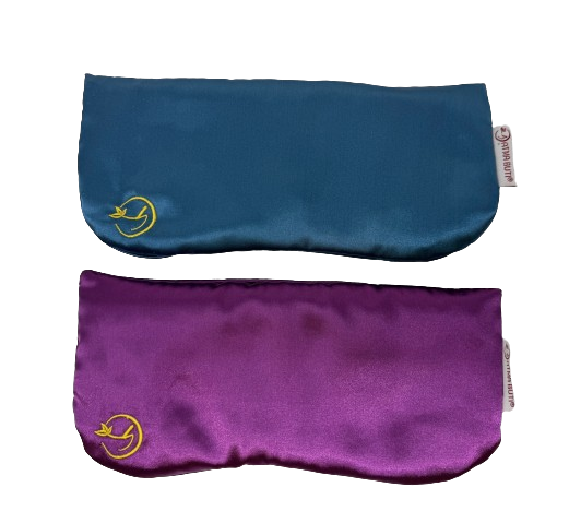 Silk Eye Pillow w/Seed ( Available Blue & Purple Color)