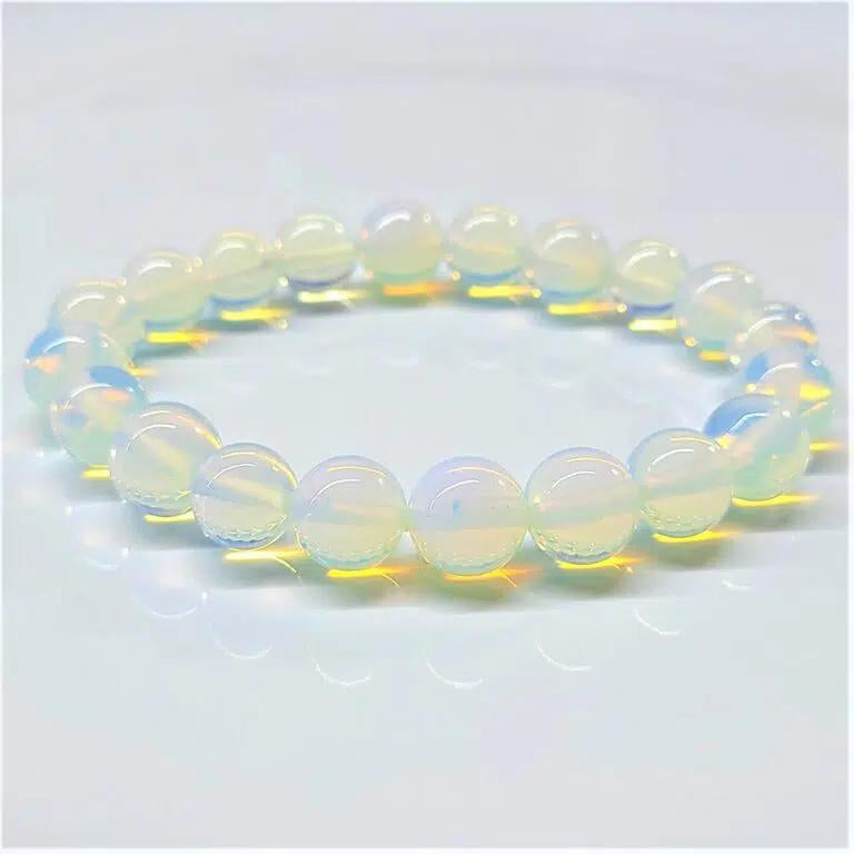 Opalite Beaded Bracelet 10mm