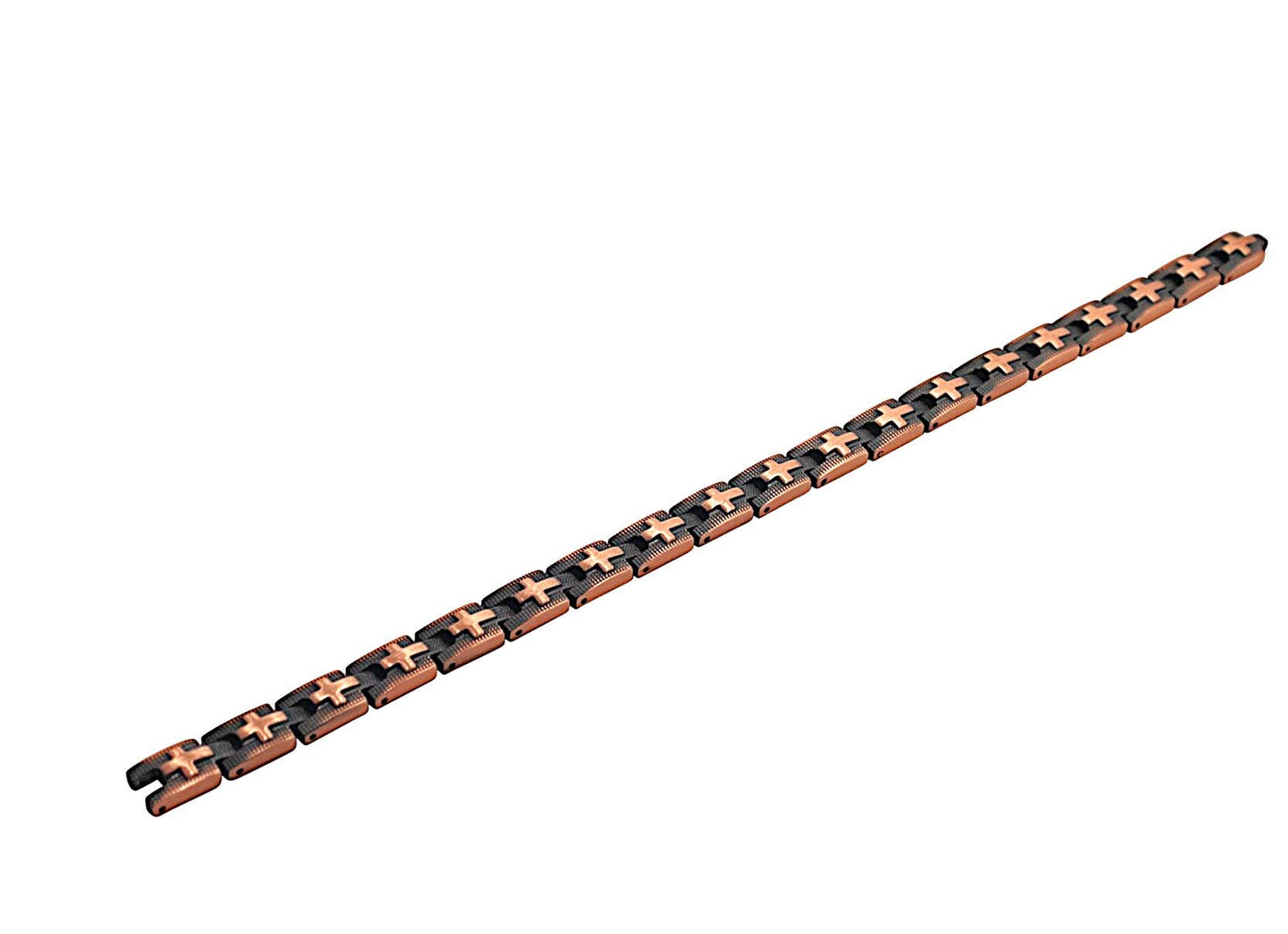 LM 08 Link Copper Magnetic Cross design Bracelet