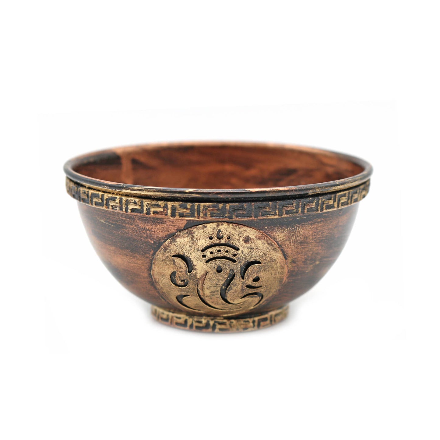 Copper Smudge Bowl (4 in.) - Ganesha