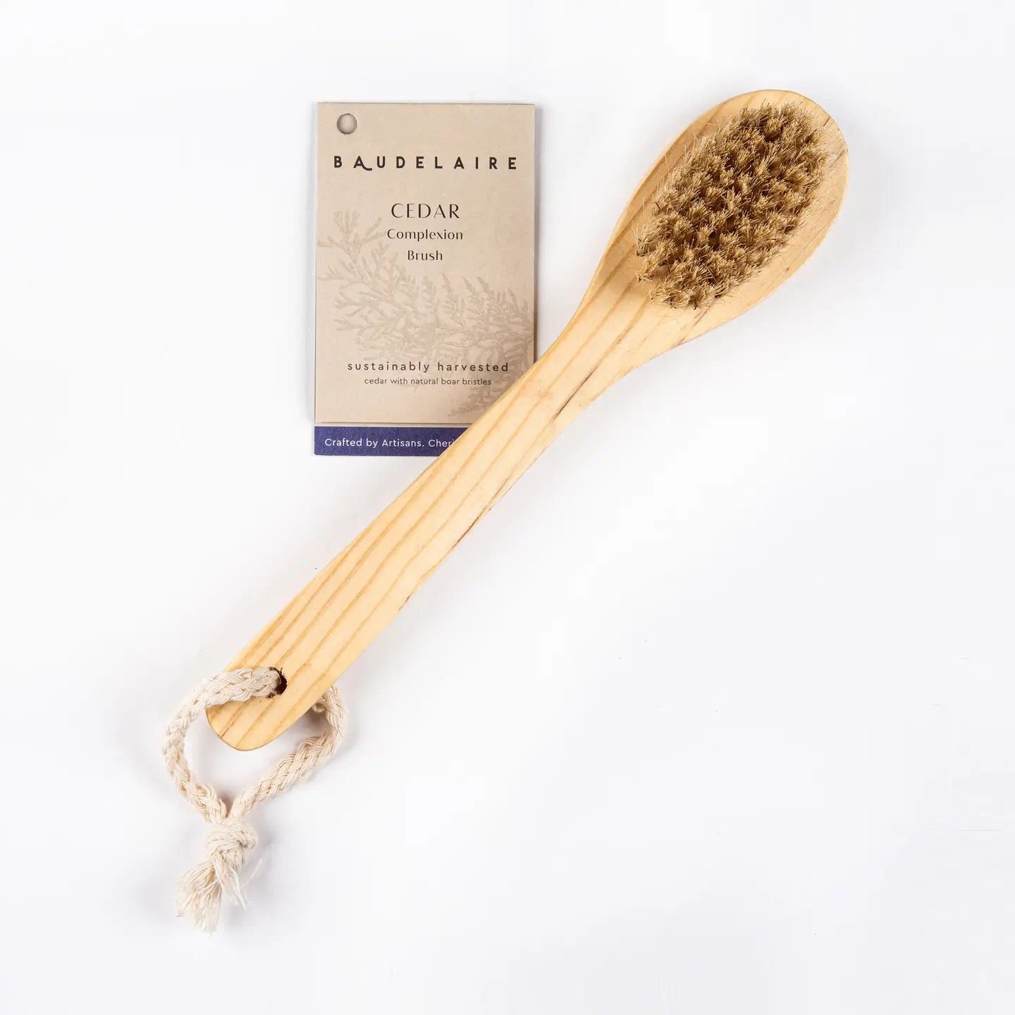 Cedar 9" Long-Handle Complexion Brush