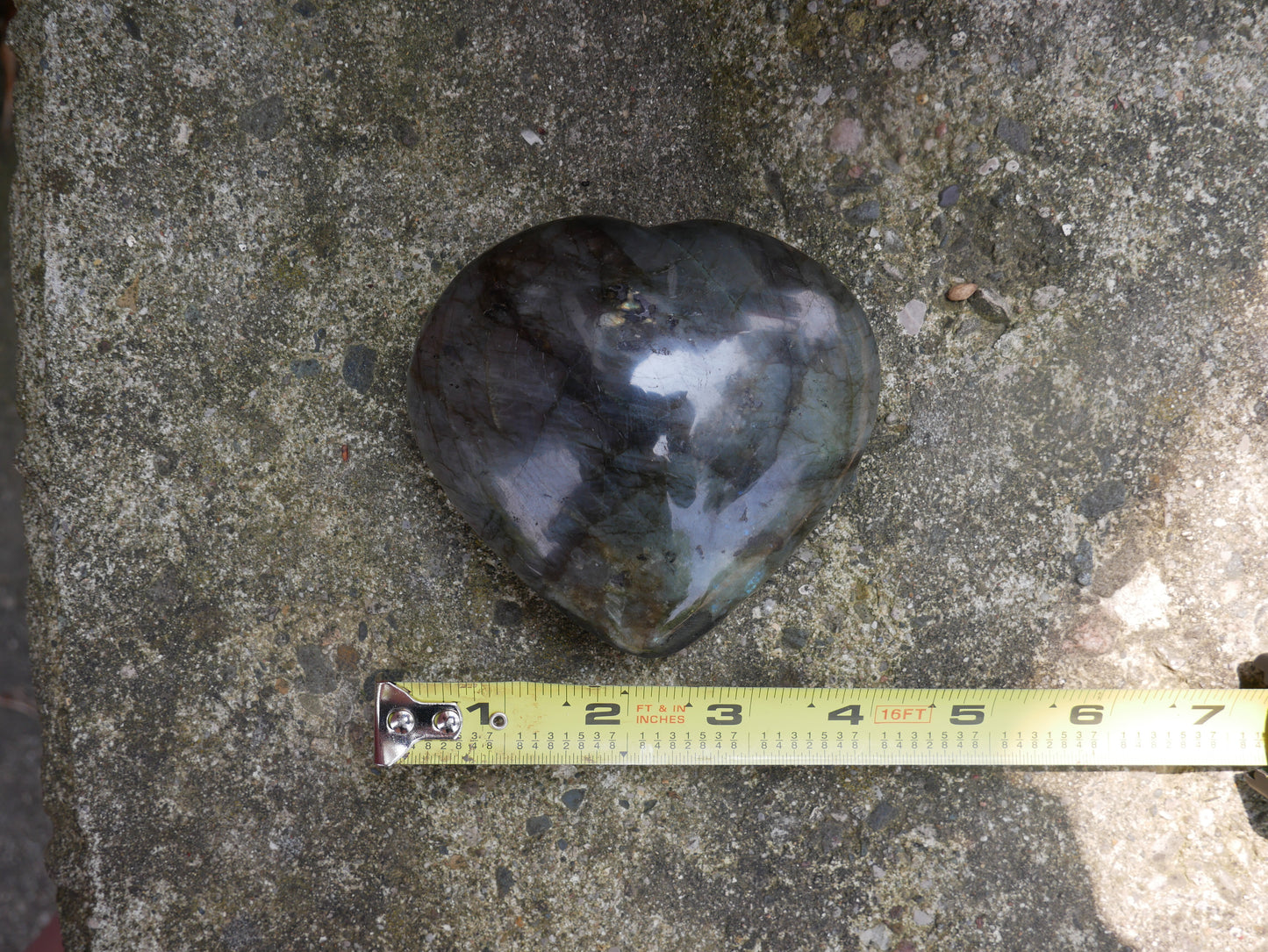 Labradorite Heart