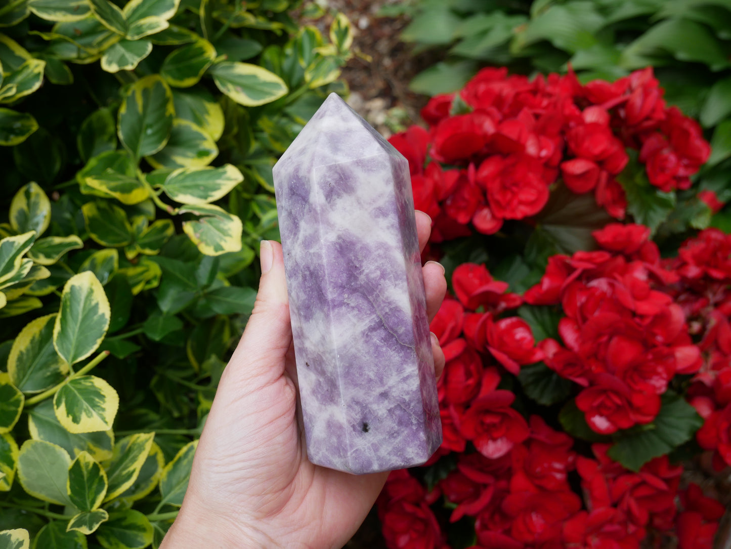 Lepidolite Point