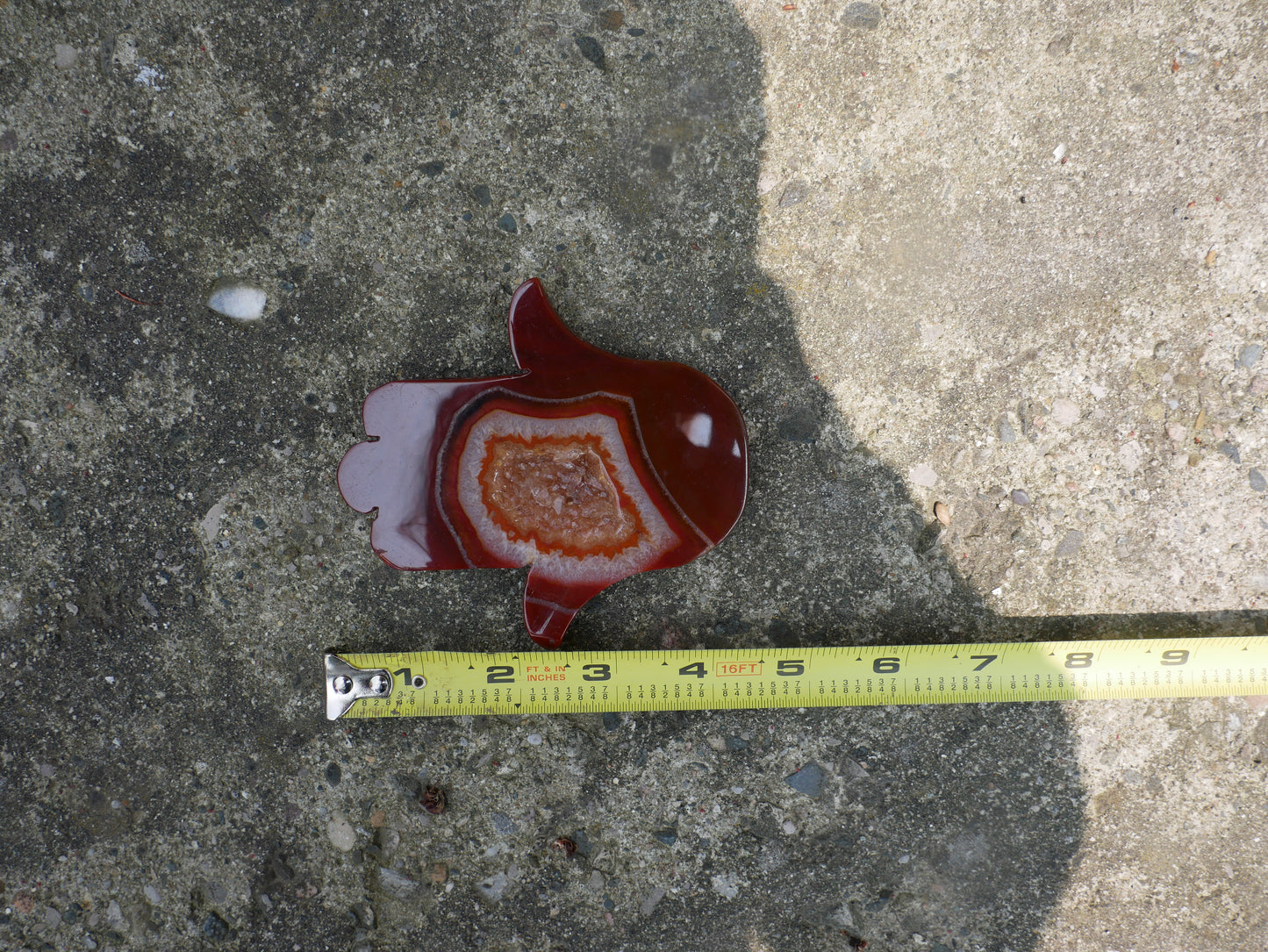 Carnelian Hamsa