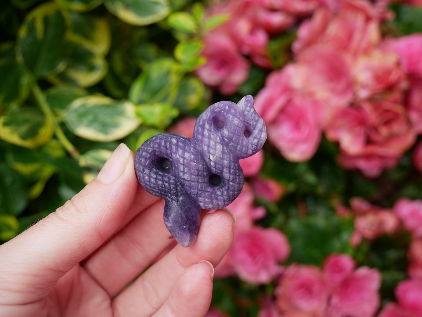 Lepidolite Snake