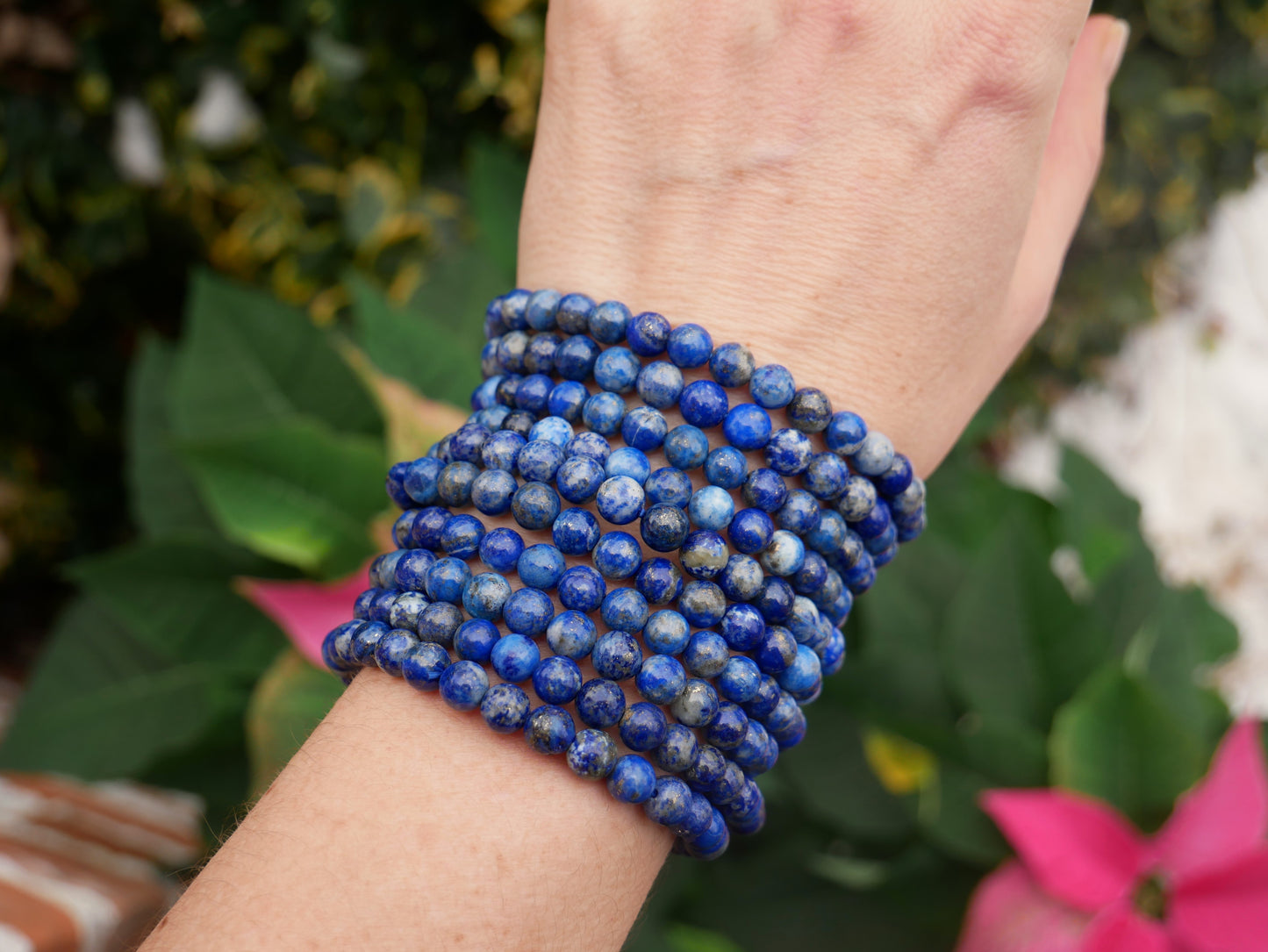 Lapis Beaded Bracelets 6mm