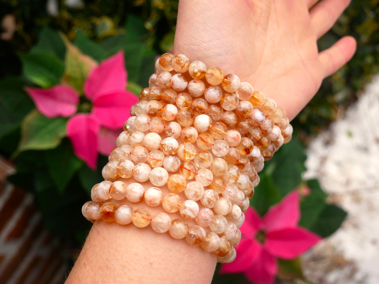 Citrine Beaded Bracelets 8mm