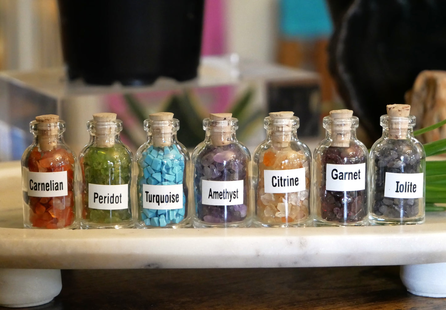 Chakra Chip Stones Bottles