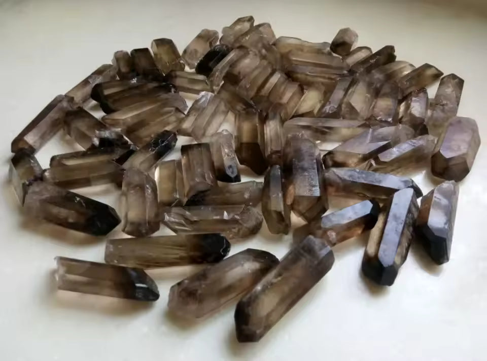 Smokey Quartz Points - 1 Pound