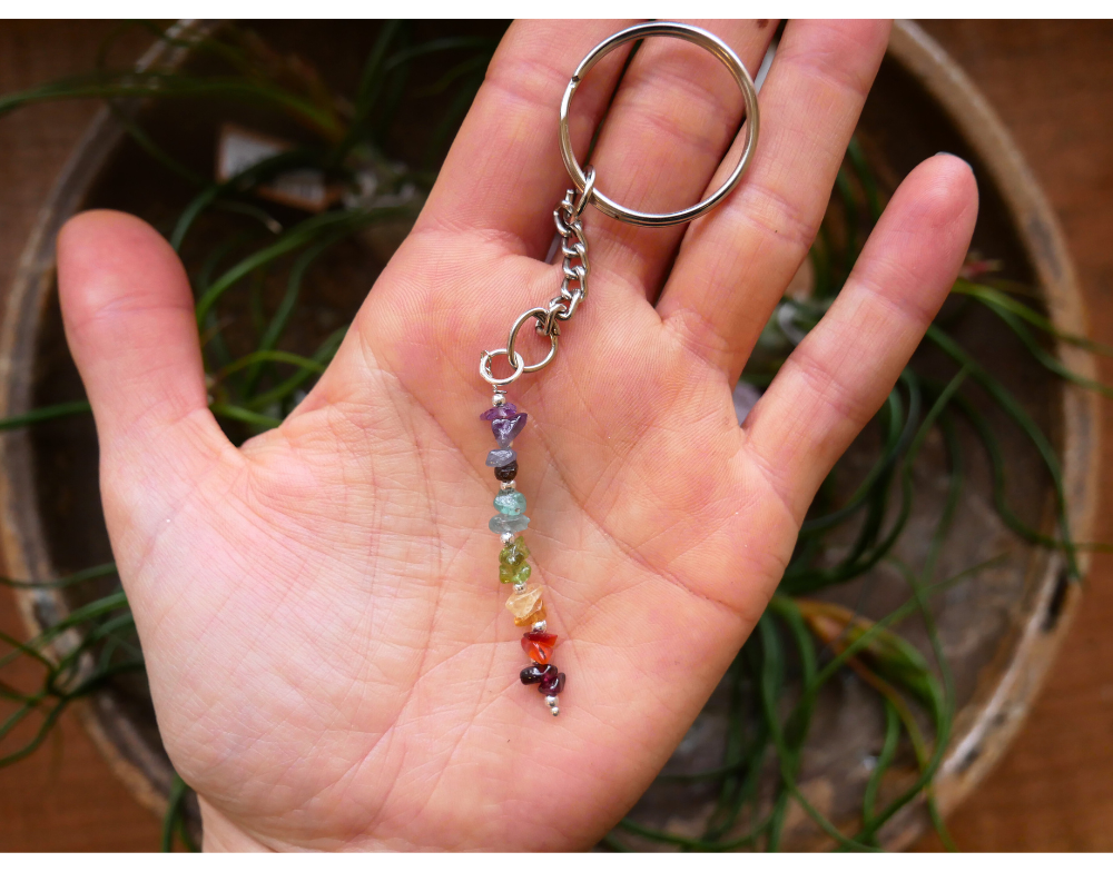 Chakra Stones Chip Keychains