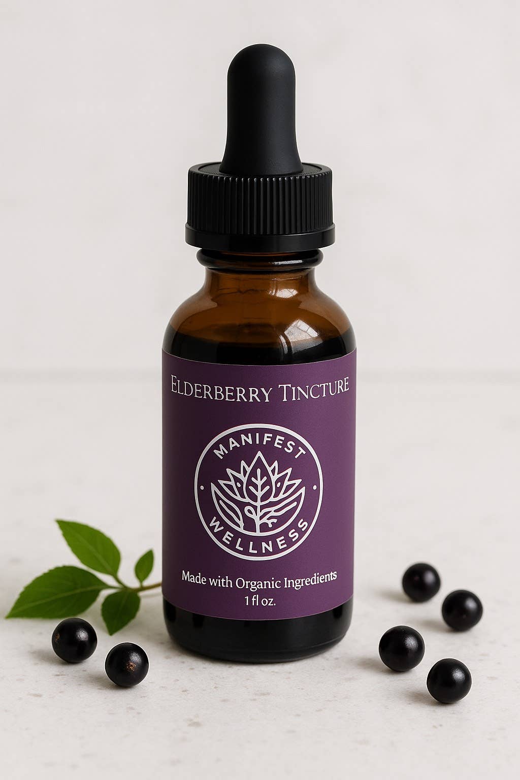 Organic Elderberry Tincture 1 fl. oz.