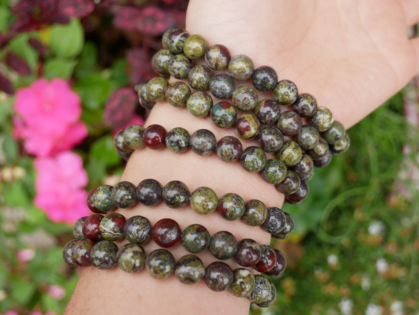 Dragon Blood Jasper 8mm Bracelets