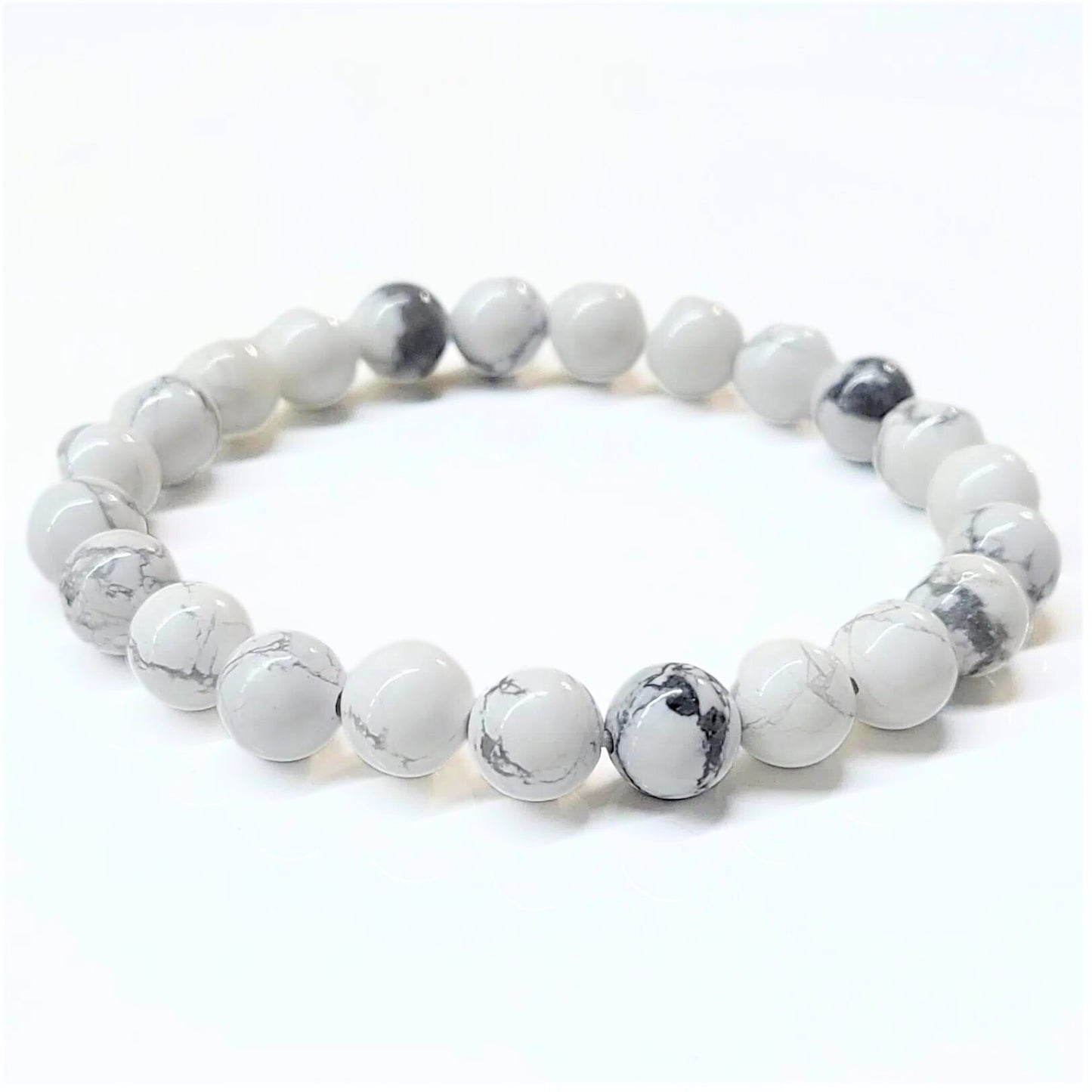 Howlite Beaded Bracelets 8mm
