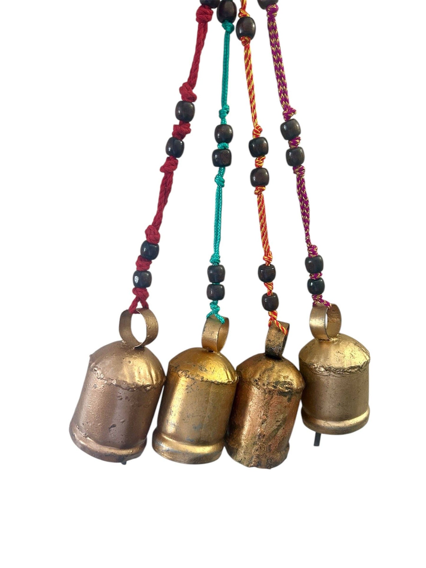 Iron Bell String Threaded with Beads: String Bell 2.5"