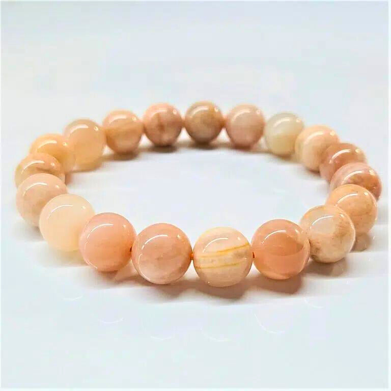 Moonstone Beaded Bracelet 10mm