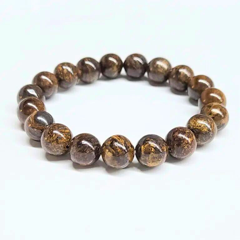 Bronzite Beaded Bracelet 10mm
